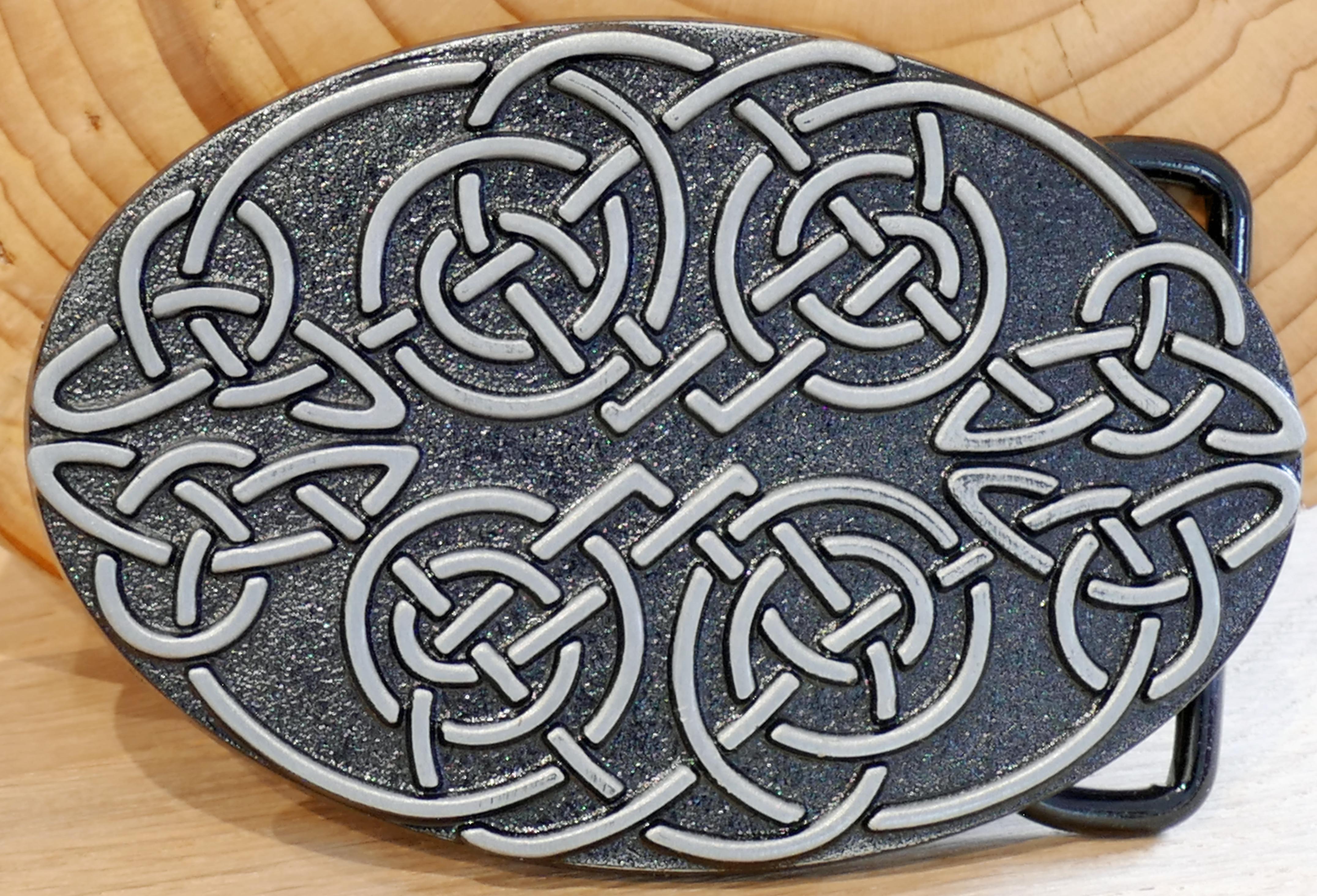 Buckle Keltisches Muster, Gordischer Knoten Gürtelschnalle